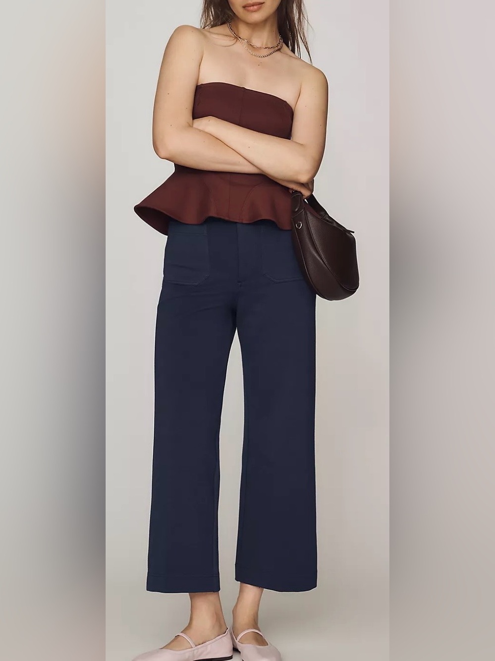 Maeve Colette Magic Fabric Crop Pants. NWT